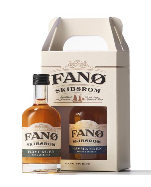 Rom - Fanø Skibsrom gaveæske, Havfruen og Søhesten 2x5 cl.