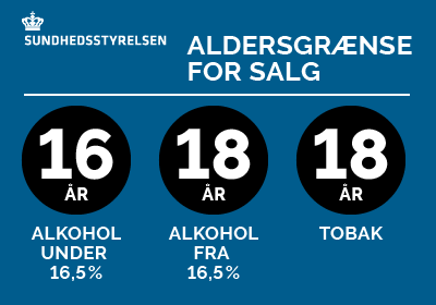 Sundhedsstyrelsen aldersgrænse for salg af alkohol