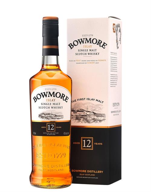 Whisky - Bowmore 12 års, 70 cl. - 40%